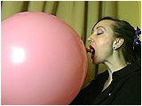 Video clip for sale of Eira slowly inflating a 20-inch balloon