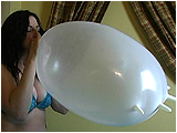 Video clip for sale of Heather blowing to pop latex gloves