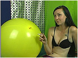 Video clip for sale of Eira smoking a Marlboro Ultra Lite cigarette and using it to pop her balloon