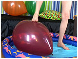 Video clip for sale of Alexxia foot-popping balloons
