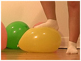 Video clip for sale of Jess foot-popping in white ankle socks