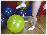 sock popping balloons