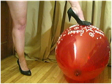 Video clip for sale of Miel foot-popping 24-inch balloons