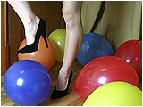 feet and balloons