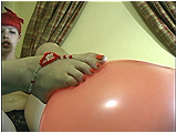 Video clip for sale of Victoria foot-teasing balloons