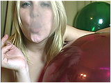 Video clip for sale of Miel seducing you with her cigarette and balloons