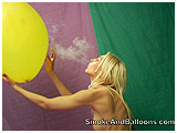 Katrina enjoys an 18-inch balloon and long cigarette at the same time