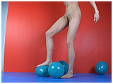 Video clip for sale of Ava foot-popping balloons in the nude