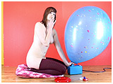 Video clip for sale of Cassie smoking while inflating a Chinese balloon
