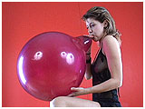 Video clip for sale of Heidi inflating a 16-inch Qualatex